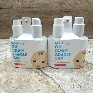 2X Frida Baby Oh Cr*p! Cradle Cap Scalp Mask & Leave-In Conditioner Spray New